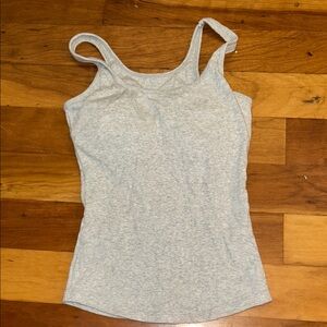 Gray Women's Tank Top with padding